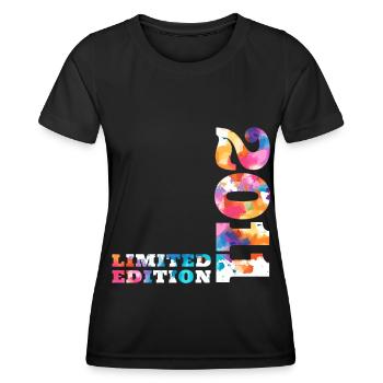 Colorful Birthday Limited Edition 2011 - Women's Functional T-Shirt - black - Front - AI Model Female 172 light (172cm)