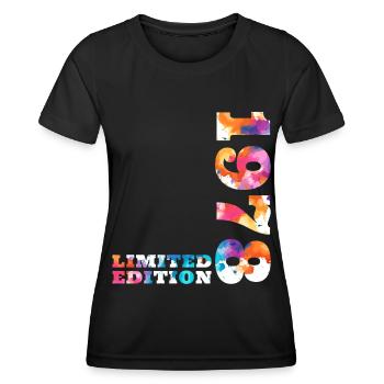 Colorful Birthday Limited Edition 1978 - Women's Functional T-Shirt - black - Front - AI Model Female 172 light (172cm)