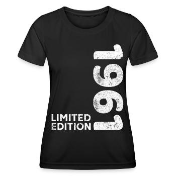 Anniversaire 1961 Edition limitée Vintage 1961 - T-shirt sport Femme - noir - Devant - AI Model Female 172 light (172cm)
