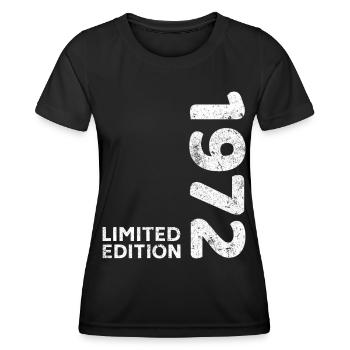 Birthday 1972 Limited Edition Vintage 1972 - Women's Functional T-Shirt - black - Front - AI Model Female 172 light (172cm)