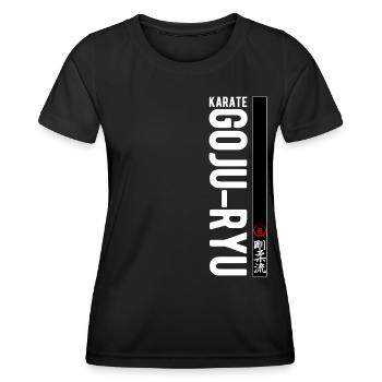 Karaté Goju Ryu Kanji Art Martial Japon - T-shirt sport Femme - noir - Devant - AI Model Female 172 light (172cm)