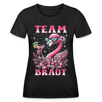 Team Braut - Frauen Funktions-T-Shirt - Schwarz - Vorne - AI Model Female 172 light (172cm)