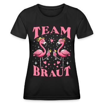 Mariée d’équipe - T-shirt sport Femme - noir - Devant - AI Model Female 172 light (172cm)