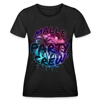 Malle Party Crew - Women's Functional T-Shirt - black - Front - AI Model Female 172 light (172cm)
