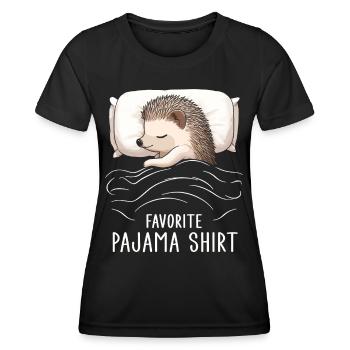 Chemise de pyjama préférée - T-shirt sport Femme - noir - Devant - AI Model Female 172 light (172cm)