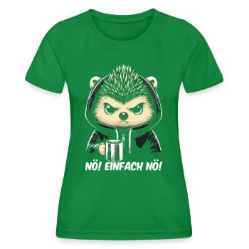 Non, tout simplement non - T-shirt sport Femme - vert - Devant - AI Model Female 172 dark (172cm)