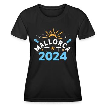Mallorca 2024 - Women's Functional T-Shirt - black - Front - AI Model Female 172 light (172cm)