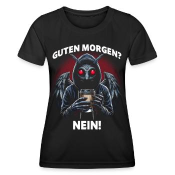 Bonjour Non - T-shirt sport Femme - noir - Devant - AI Model Female 172 light (172cm)