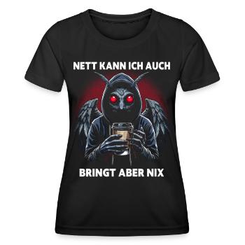 Sympa je peux aussi apporter mais rien n’apporte - T-shirt sport Femme - noir - Devant - AI Model Female 172 light (172cm)
