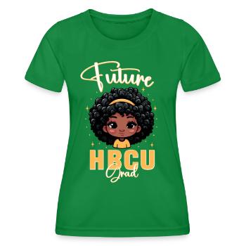 Future HBCU Graduation - Frauen Funktions-T-Shirt - Kelly Green - Vorne - AI Model Female 172 dark (172cm)