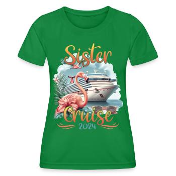 Sister Cruise 2024 - Frauen Funktions-T-Shirt - Kelly Green - Vorne - AI Model Female 172 dark (172cm)