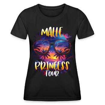 Visite de Malle Princess - T-shirt sport Femme - noir - Devant - AI Model Female 172 light (172cm)