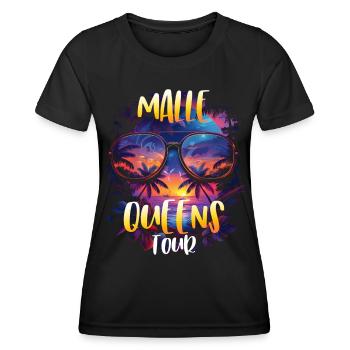 Visite de Malle Queens - T-shirt sport Femme - noir - Devant - AI Model Female 172 light (172cm)