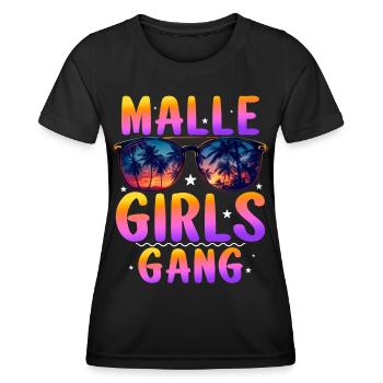 Malle Girls Gang - Frauen Funktions-T-Shirt - Schwarz - Vorne - AI Model Female 172 light (172cm)