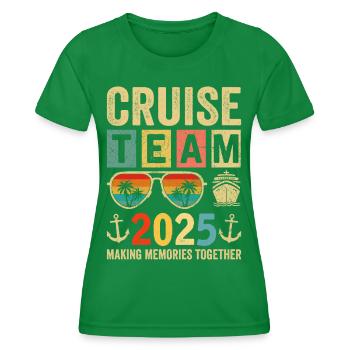 Cruise Team 2025 - Frauen Funktions-T-Shirt - Kelly Green - Vorne - AI Model Female 172 dark (172cm)