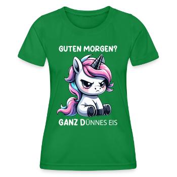 Bonjour glace très mince - T-shirt sport Femme - vert - Devant - AI Model Female 172 dark (172cm)