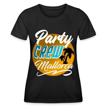 Party Crew Mallorca - T-shirt sport Femme - noir - Devant - AI Model Female 172 light (172cm)