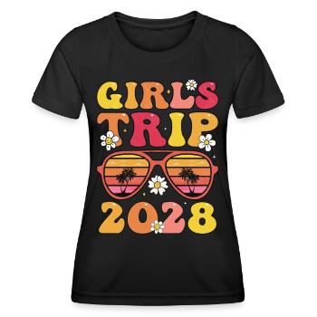 Girls Trip 2028 - Women's Functional T-Shirt - black - Front - AI Model Female 172 light (172cm)