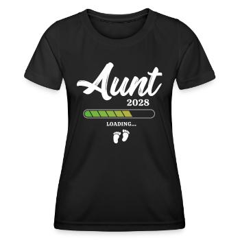 Aunt Loading 2028 - Women's Functional T-Shirt - black - Front - AI Model Female 172 light (172cm)