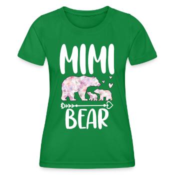 Mimi Bear - Frauen Funktions-T-Shirt - Kelly Green - Vorne - AI Model Female 172 dark (172cm)