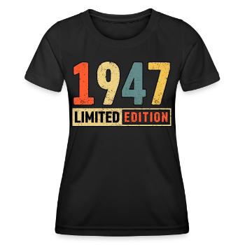 Limited Edition 1947 - Women's Functional T-Shirt - black - Front - AI Model Female 172 light (172cm)