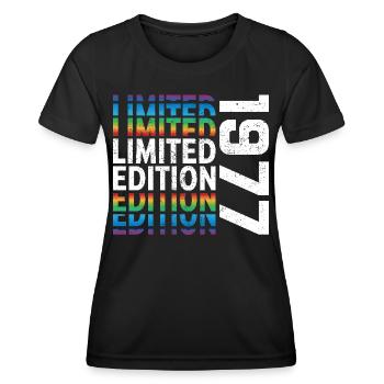 Limited Edition 1977 - Women's Functional T-Shirt - black - Front - AI Model Female 172 light (172cm)