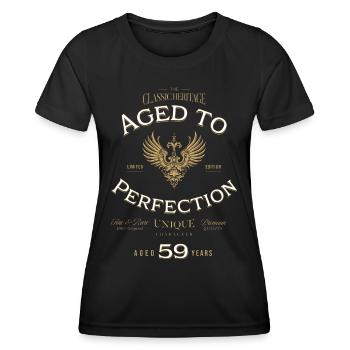 Aged to Perfection 59 Years Birthday Gift - Women's Functional T-Shirt - black - Front - AI Model Female 172 light (172cm)