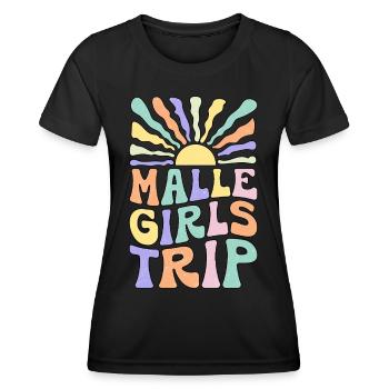 Malle Girls Trip - Women's Functional T-Shirt - black - Front - AI Model Female 172 light (172cm)