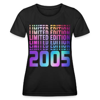 Limited Edition 2005 - Frauen Funktions-T-Shirt - Schwarz - Vorne - AI Model Female 172 light (172cm)