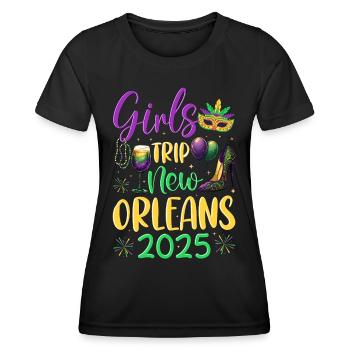 Voyage entre filles à la Nouvelle-Orléans 2025 (Garantie du prix le plus bas) - T-shirt sport Femme - noir - Devant - AI Model Female 172 light (172cm)