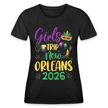 Voyage entre filles à la Nouvelle-Orléans 2026 (Garantie du prix le plus bas) - T-shirt sport Femme - noir - Devant - AI Model Female 172 light (172cm)