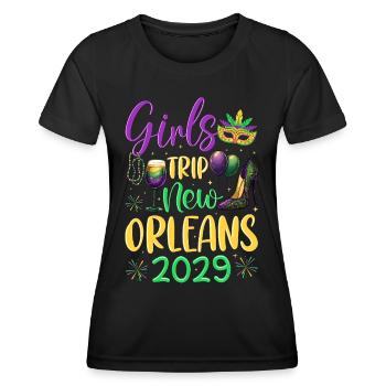 Girls Trip New Orleans 2029 - Women's Functional T-Shirt - black - Front - AI Model Female 172 light (172cm)