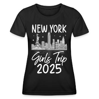 Girls Trip New York 2025 - Frauen Funktions-T-Shirt - Schwarz - Vorne - AI Model Female 172 light (172cm)