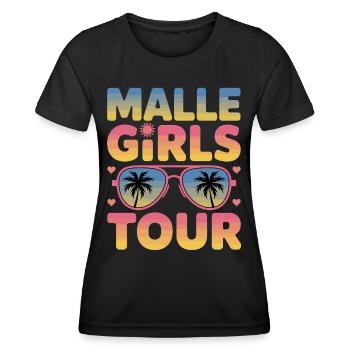 Visite de Malle Girls - T-shirt sport Femme - noir - Devant - AI Model Female 172 light (172cm)