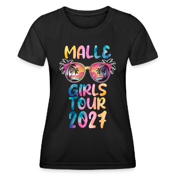 Malle Girls Tour 2027 - Frauen Funktions-T-Shirt - Schwarz - Vorne - AI Model Female 172 light (172cm)
