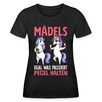 Girls no matter what happens Maintain levels - Women's Functional T-Shirt - black - Front - AI Model Female 172 light (172cm)