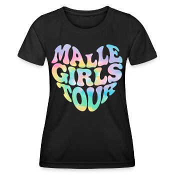 Visite de Malle Girls - T-shirt sport Femme - noir - Devant - AI Model Female 172 light (172cm)