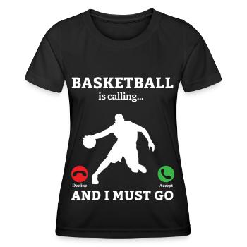 Basketball Basketball Basketball Team - Women's Functional T-Shirt - black - Front - AI Model Female 172 light (172cm)
