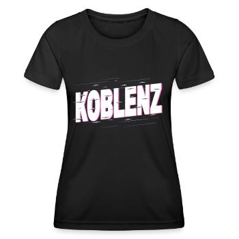 Koblenz Germany City Font Home Love - Women's Functional T-Shirt - black - Front - AI Model Female 172 light (172cm)