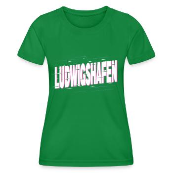 Ludwigshafen Allemagne City Font Accueil - T-shirt sport Femme - vert - Devant - AI Model Female 172 dark (172cm)