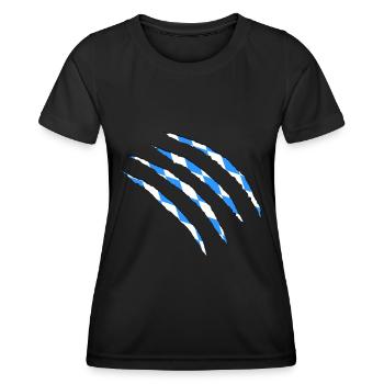 Bayern - Frauen Funktions-T-Shirt - Schwarz - Vorne - AI Model Female 172 light (172cm)