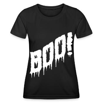 Halloween costume Boo. - Women's Functional T-Shirt - black - Front - AI Model Female 172 light (172cm)