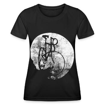 Kreis - Radfahren - (6) - Frauen Funktions-T-Shirt - Schwarz - Vorne - AI Model Female 172 light (172cm)