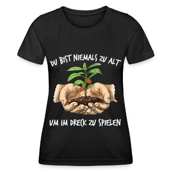 Chili Züchter Gärtner | Hobbygärtner Gartenarbeit - Frauen Funktions-T-Shirt - Schwarz - Vorne - AI Model Female 172 light (172cm)