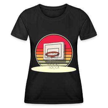 Basketball Hoop Basketball - Women's Functional T-Shirt - black - Front - AI Model Female 172 light (172cm)