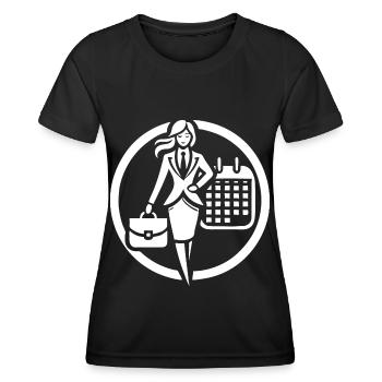 Erfolgreiche Frauen – Business Design - Frauen Funktions-T-Shirt - Schwarz - Vorne - AI Model Female 172 light (172cm)
