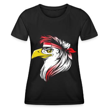 Singapur - Frauen Funktions-T-Shirt - Schwarz - Vorne - AI Model Female 172 light (172cm)