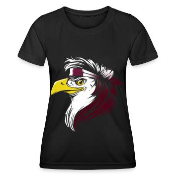 Katar - Frauen Funktions-T-Shirt - Schwarz - Vorne - AI Model Female 172 light (172cm)