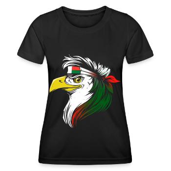 Macédoine - T-shirt sport Femme - noir - Devant - AI Model Female 172 light (172cm)