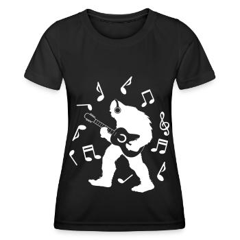 Bigfoot Sasquatch Yeti - Women's Functional T-Shirt - black - Front - AI Model Female 172 light (172cm)